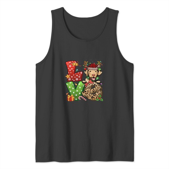 Discover Chesapeake Bay Retriever Dog Reindeer Christmas Light Santa 132 Tank Tops