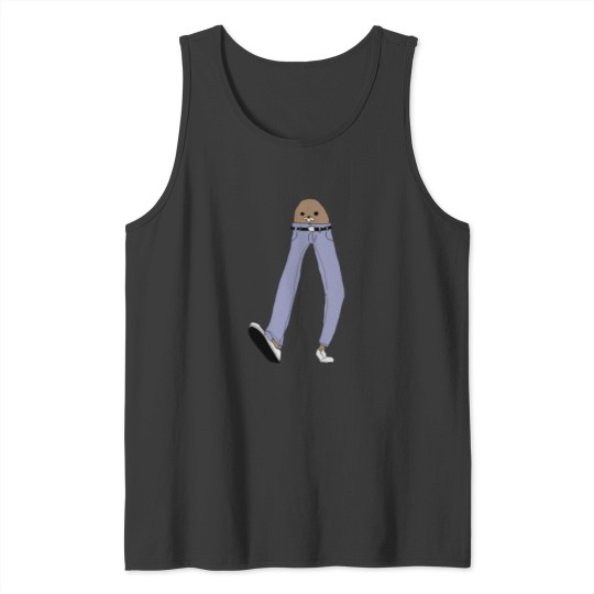 Discover Gondola with Pants Sticker Tank Tops