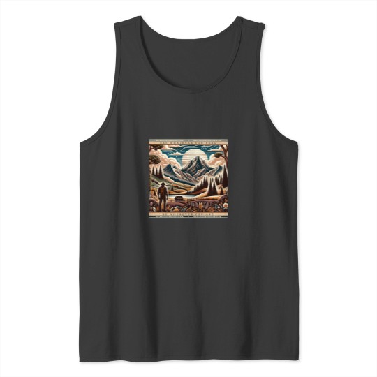 Discover Farmer in Mountain Range, Say Whatever You Feel Active Tank Tops