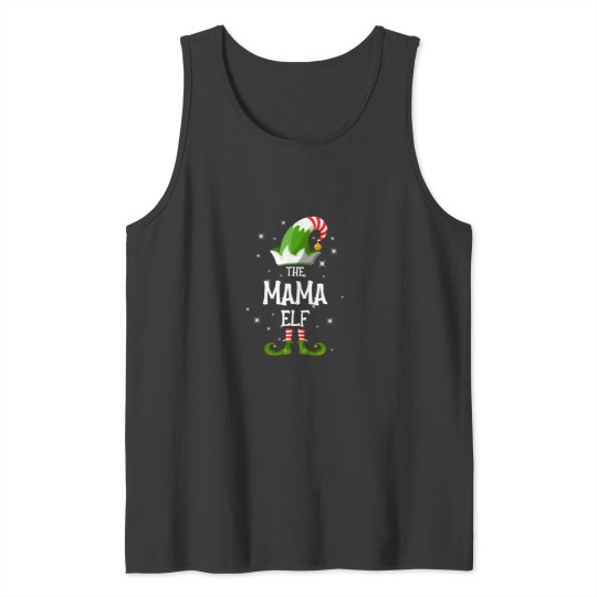 Discover The Mama Elf Family Matching Group Christmas Tank Tops