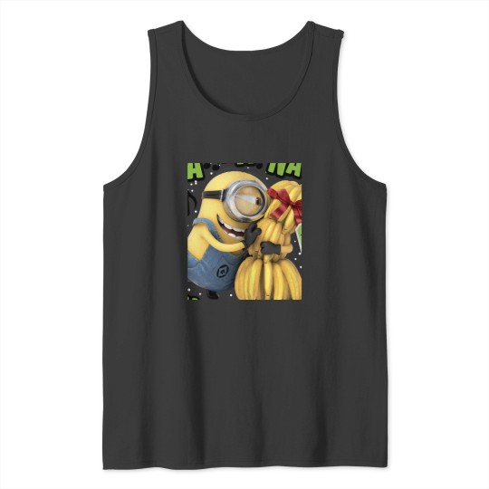 Discover Despicable Me Minion Banana Present Christmas Tank Tops