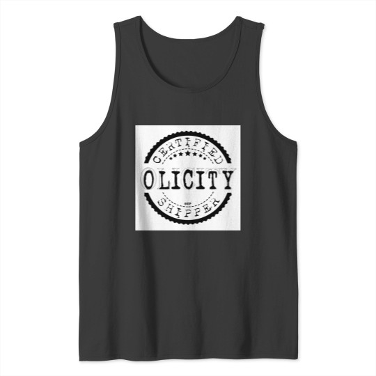 Discover Certified Olicity Shipper Black Stamp Tank Tops