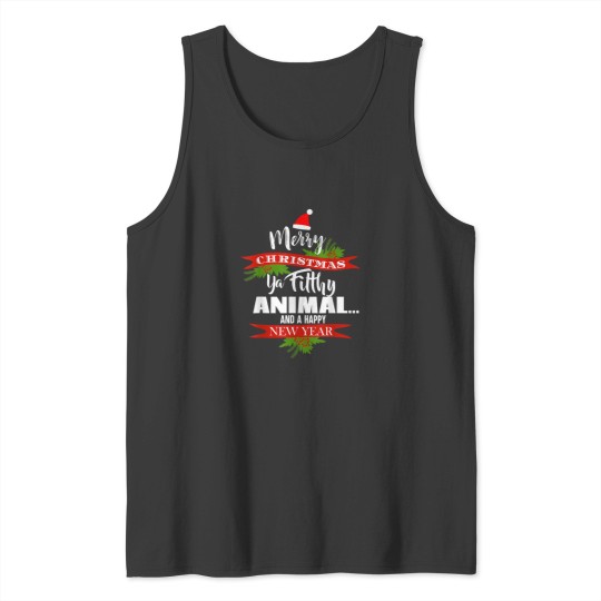 Discover Merry Animals Christmas Ya Filthy Animal Funny Christmas Tank Tops