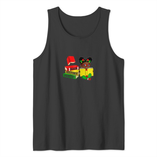 Discover Black History Girl Reading Book Juneteenth African Pride Zip Hoodie Tank Tops