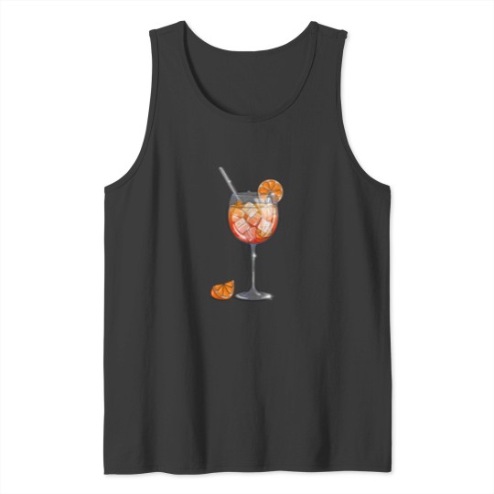 Discover Aperol Spritz - small logo - white Premium Tank Tops