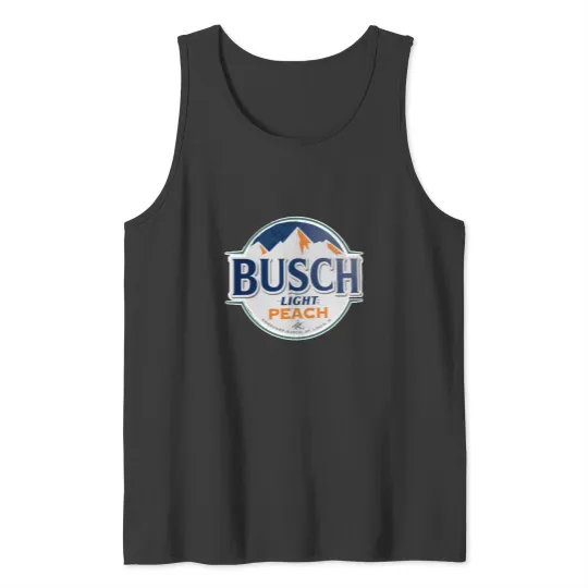 Discover Busch Peach Flavor Light Tank Tops
