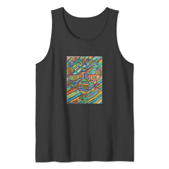 Discover Drawing Art Manchesteer bee Baseball ¾ Sleeve Tank Tops