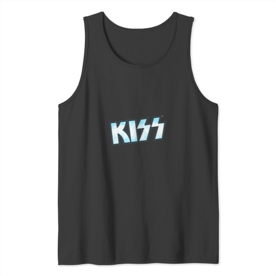 Discover Clouds Blue Sky Kissa The Band Logo Tank Tops