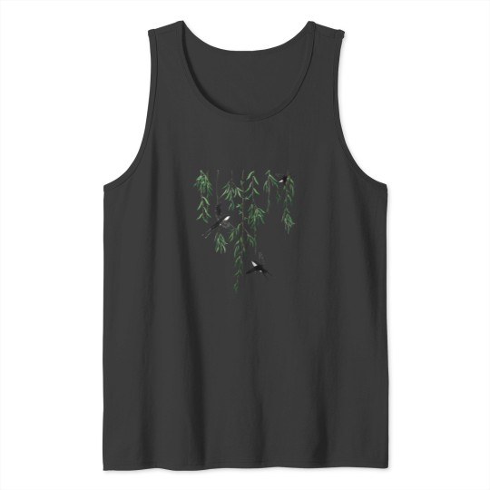 Discover 3 swallows and willow leaves Active Tank Tops