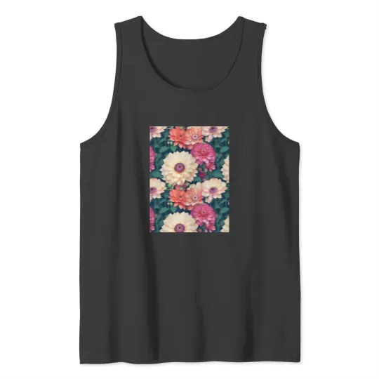 Discover Blossoming Garden Haven Graphic Tank Tops