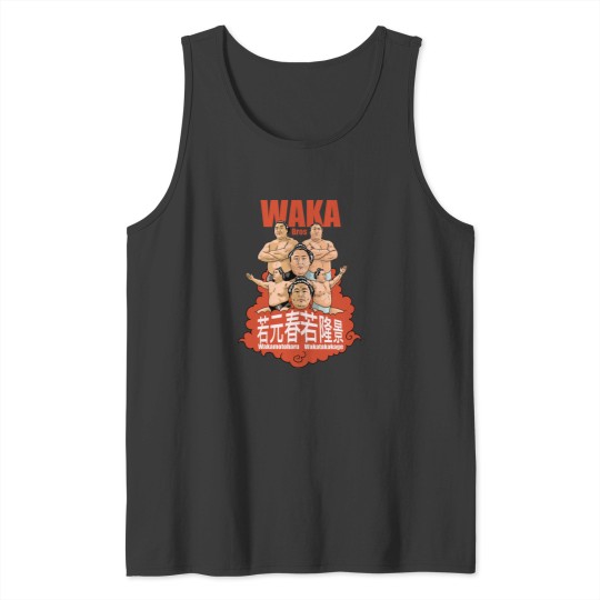 Discover Wakamotoharu and Wakatakakage Japanese sumo wrestlers Tank Tops