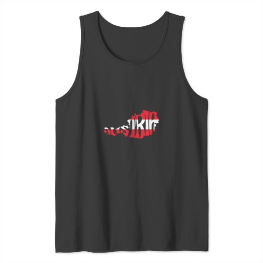 Discover Austria Silhouette Flag Classic Tank Tops
