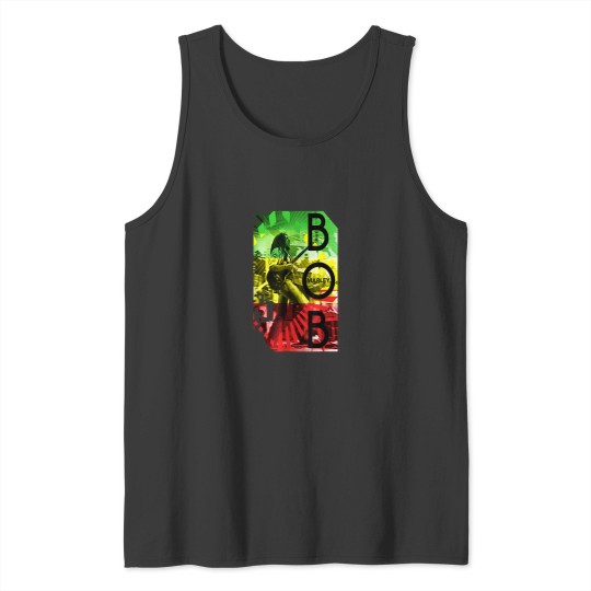 Discover Bob Marley Concert Rasta Stripe Tank Tops