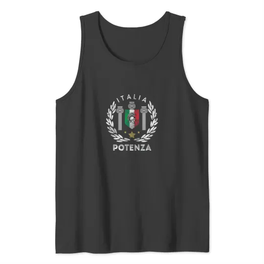 Discover Potenza Italian Vacation Souvenir Potenza Tank Tops
