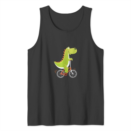 Discover Dinosaur Dino Bike Bicycle Biking Biker Cyclist Cycling Gift 4560 Tank Tops