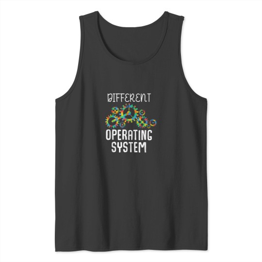 Discover Different Operating System Autism Awareness Puzzle Tolerance Tank Tops