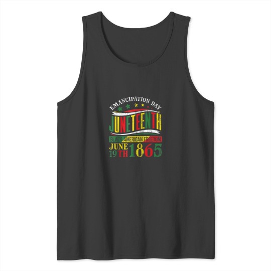 Discover Juneteenth Black History American Freedom Day Accentors Tank Tops