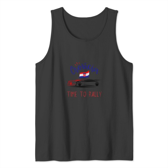 Discover Croatia Time to Rally car rallyingcar rallying t Active Tank Tops