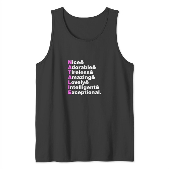 Discover Natalie Name Gift Personalized Natalie Tank Tops