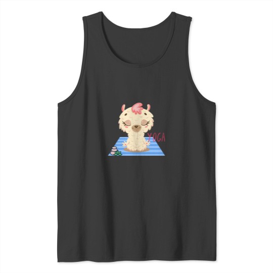 Discover Baby Llama Easy Yoga Bliss Design for wild animal lovers and yoga lovers you know. Active Tank Tops