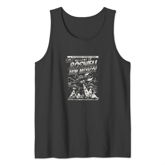 Discover Welcome to Roswell Sticker Tank Tops