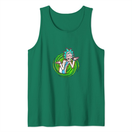 Discover r sanche Chilling Rick And Rickandmorty Heartbeat Tank Tops