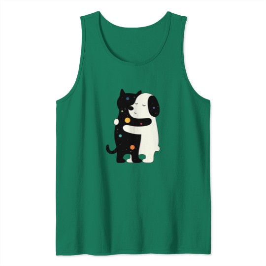 Discover Universe Soulmate AT LEAST MY CAT LOVES ME Tank Tops
