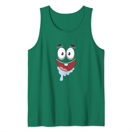 Discover Cute Patrick Face Tank Tops