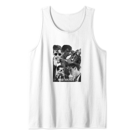 Discover Alex collage print Tank Tops