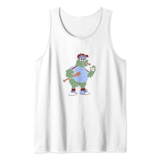 Discover Philly Phanatic dans le dessin animé de Jersey bleu classique Tank Tops