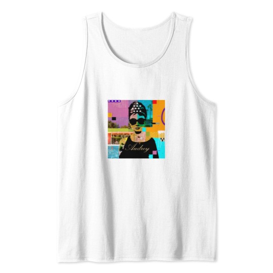 Discover Audrey Hepburn Script Tank Tops