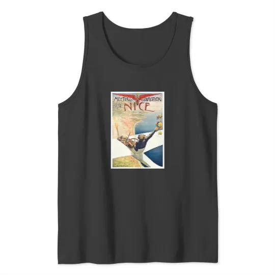 Discover 1910 Meeting dAviation Nice France Advertising Tank Tops
