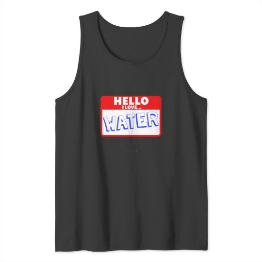 Discover Water Sticker Tank Tops