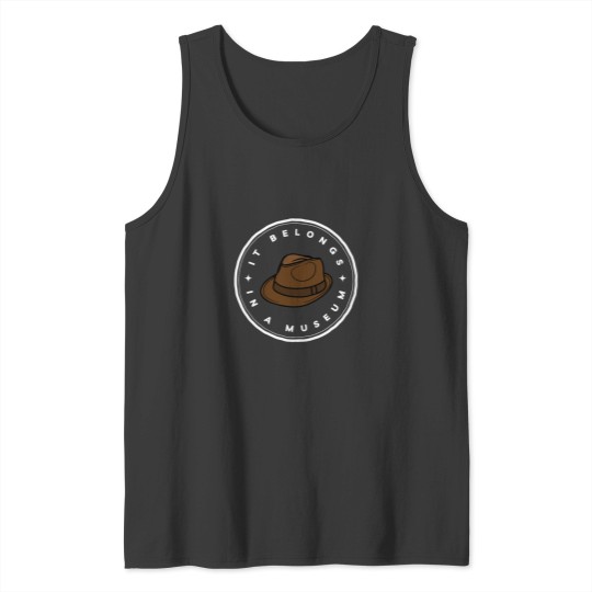 Discover It Belongs in a Museum - Black - Indy Tank Tops