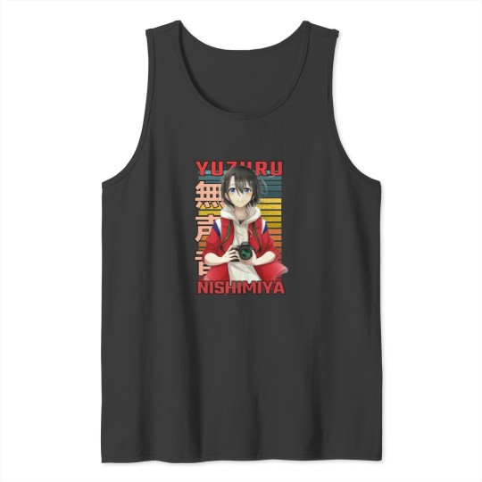Discover Yuzuru Nishimiya A Silent Yuzuru Nishimiya A Silent Voice Eiga Koe no Katachi Anime Design  C Tank Tops