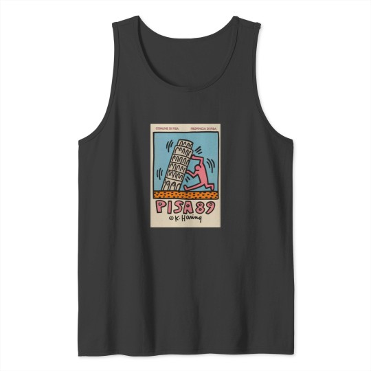 Discover Keith Haring Pisa - Italy Travel Tank Tops
