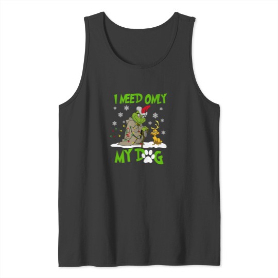 Discover Merry Christmas I Need Only My Dog Tank Tops