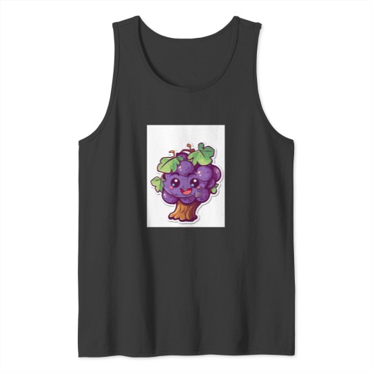 Discover Cute Grape Tree Cartoon Tank Tops