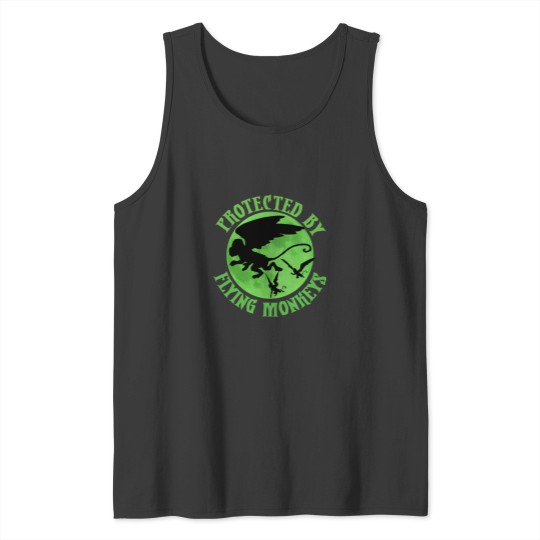 Discover Flying Monkey Witch Gift Protected by Flying Monkeys Wizard of Oz Wicked Witch Halloween Costume Cla Tank Tops