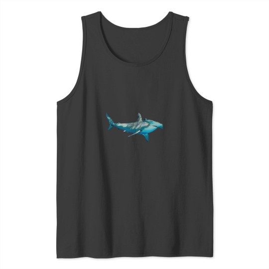 Discover Hammerhead Shark Color Print Tank Tops