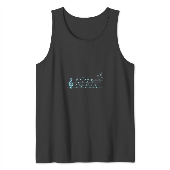 Discover Colorful Birds Musical Notes Nature Tank Tops