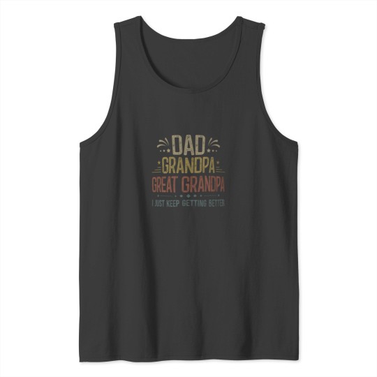 Discover Fathers Day Gift from Grandkids Dad Grandpa Great Grandpa Tank Tops