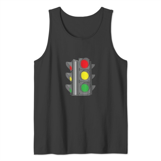 Discover Cool Traffic Light Funny Lazy DIY Halloween Costume Gift Tank Tops