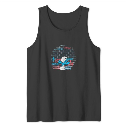 Discover The Smuurfs Forbidden to Smurf Street Art Tank Tops