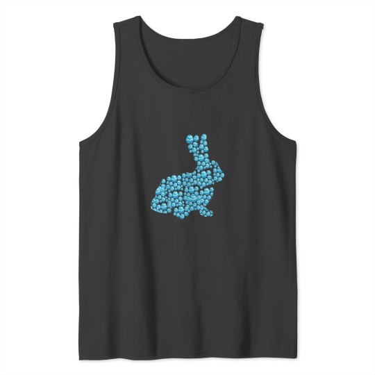 Discover Kids Bunny Easter Egg Pattern Cute Rabbit Boys Girls Tank Tops