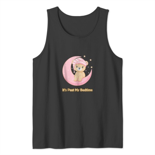 Discover Its Past My Bedtime Cute Bear Sleeping Women Men Baby Tank Tops
