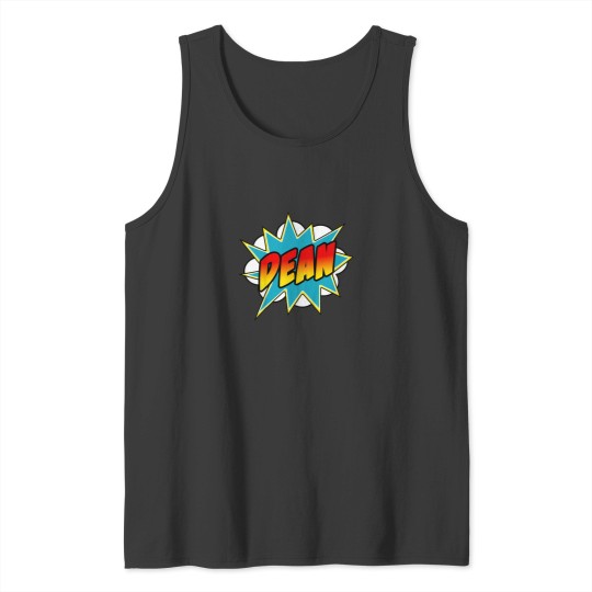 Discover Kids Boys Dean Name Comic Book Superhero Tank Tops