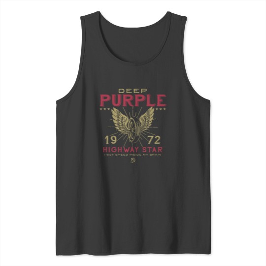 Discover 1972 Deep Purple Highway Star , Deep Purple Shirt, Vintage Style Tank Tops