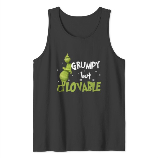 Discover funny character Grumpy But Lovable Christmas Coffee Mug Tank Tops