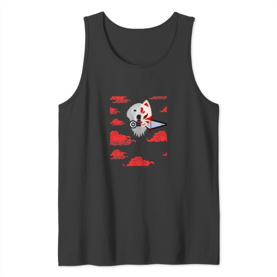 Discover Red Cloud Japanese Great Pyrenees Kitsune aniime Tank Tops